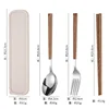 Korean-Style (Silver) Four-Piece Set with Handle