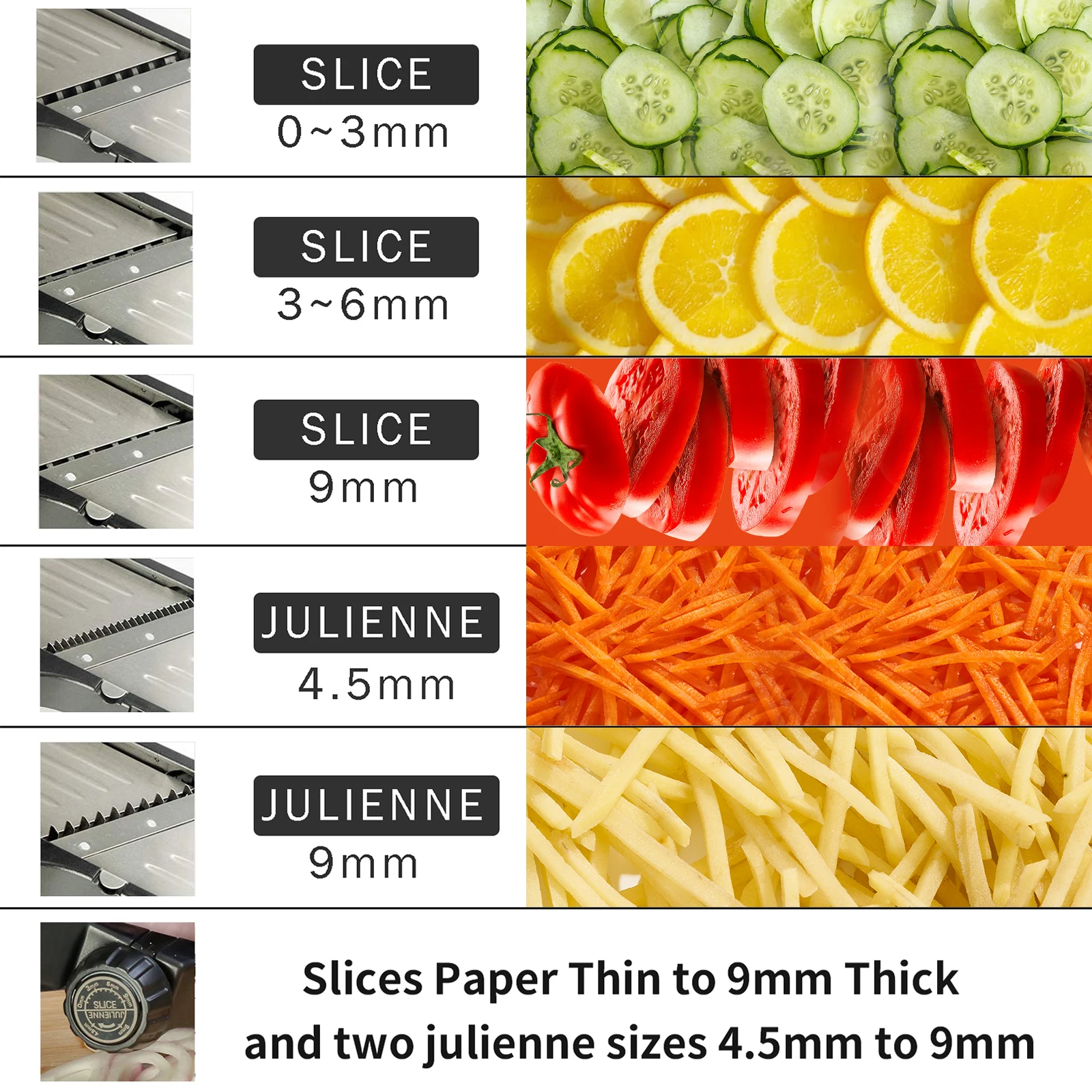 Gadget 2025 New Arrival Mandoline Fruit Slicer Multifunctional Shredder Julienne Cutter Slicer Safe Mandoline Slicer