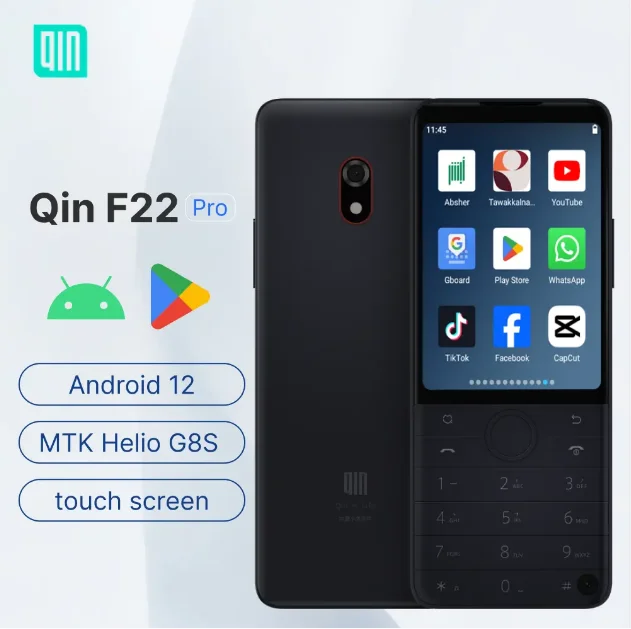 Qin F22 Pro - 4GB+64GB Android 12 Feature Phone for Seniors