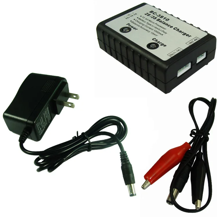 RC航空機用Lipoバッテリーバランス充電器2S 3S 7.4V 11.1V