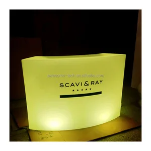 Hot Selling Pub Bar Led Cocktail Bar Counter logo Printed Glow bar