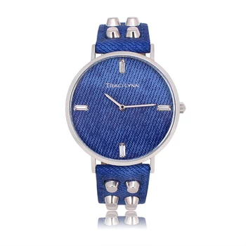 China Watch Factory Wholesale Silver Blue Leather Strap Watches for Men High Quality Waterproof Luxury Men Wrist Watch