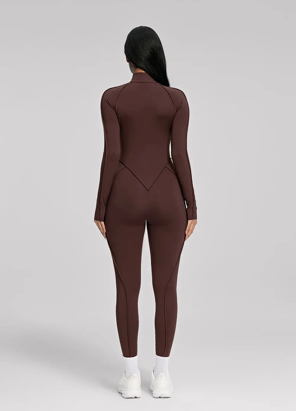 Style Nude Feel Seamless Yoga Jumpsuit Outer Wear Tight Breathable Fitness High-Intensit detail