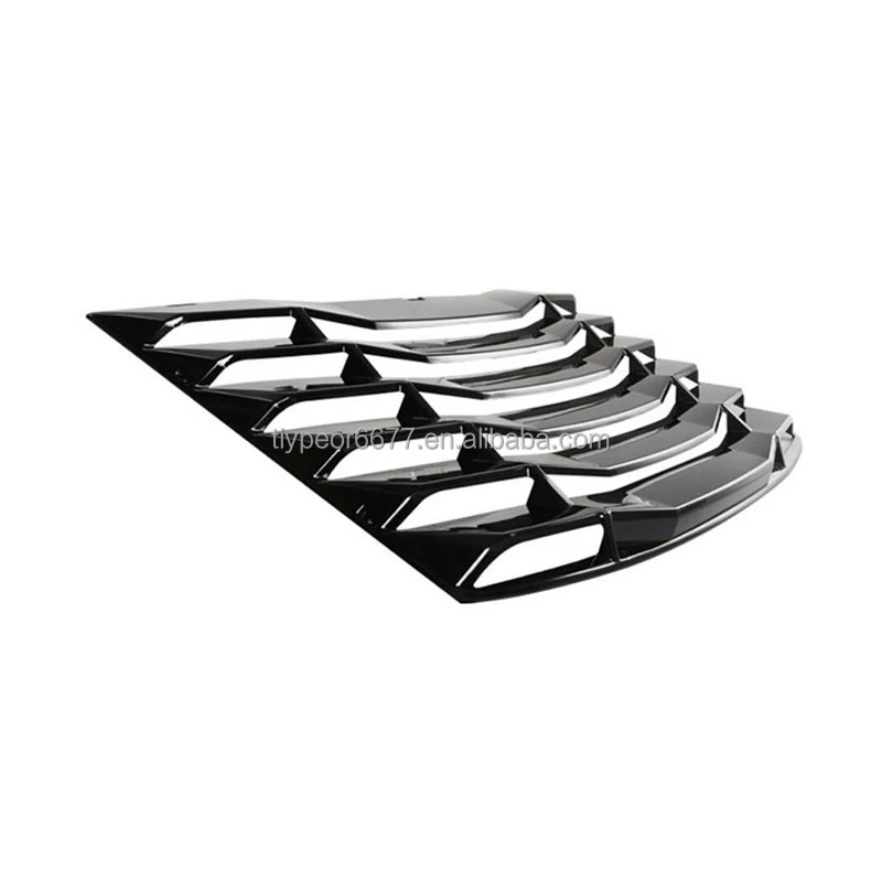 product tiypeor custom rear window louver for chevrolet camaro 2016   2019  decorative panel glossy black paint  exterior accessory-4