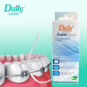 Daily Care Dentist Recommend Dental Care Orthodontic Floss Multi-purpose Soft Spongy Expert Floss for Orthodontic Use 50picks