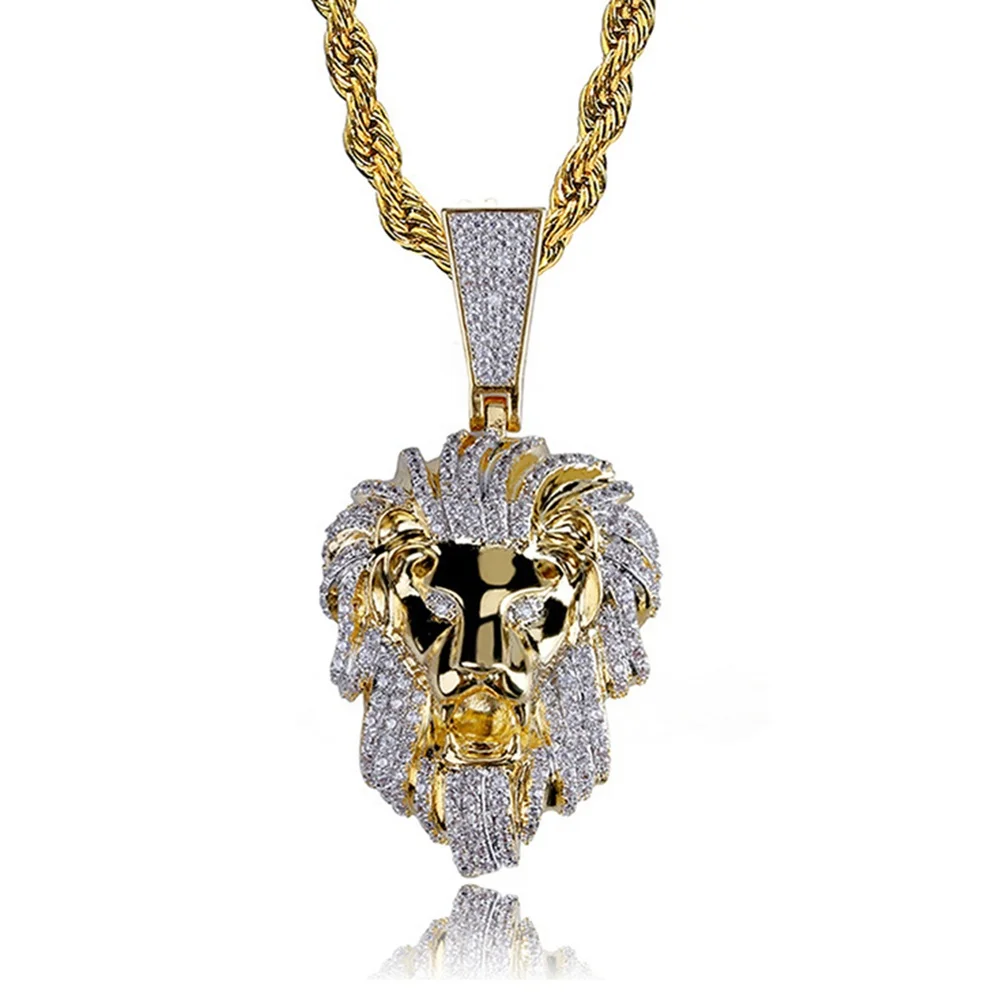 18k Gold Plated Hiphop Pendant Necklace 