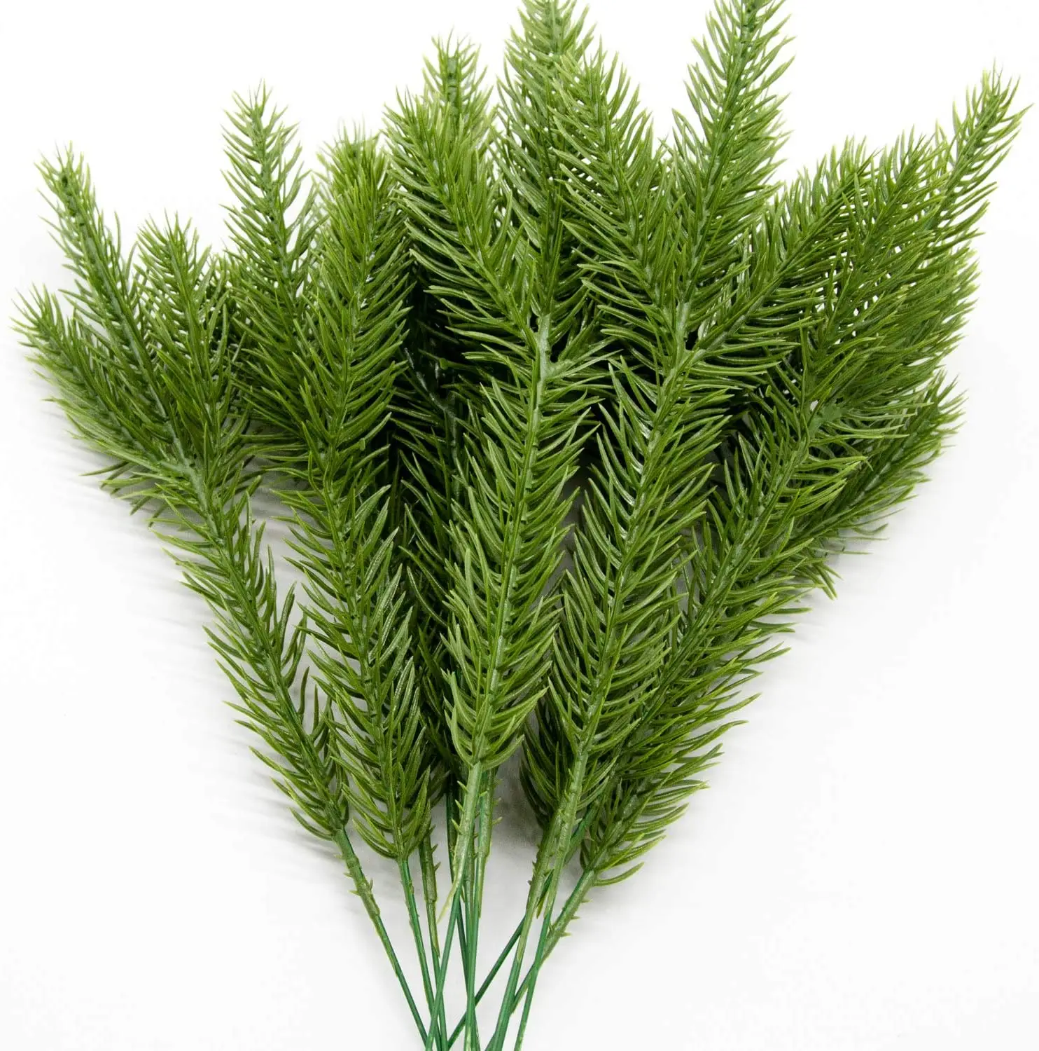 Christmas Picks Green Plants Artificial Pine Branches Faux Greenery