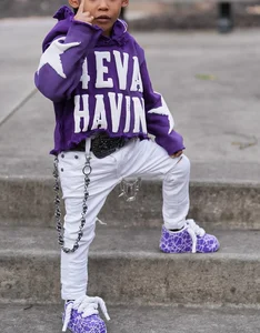 Custom logo 500 Gsm Heavyweight Thick Edge Tattered Hoodie Puff Print and Ripped Pants Kids Tracksuits Kids Clothes Set