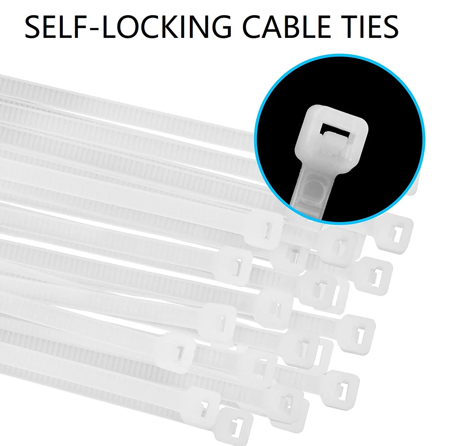 Hc 2452 Cable Tie Zip Ties - Durable, Self-Locking Nylon 2.5 X 100mm