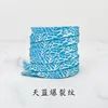 Sky blue crackle pattern