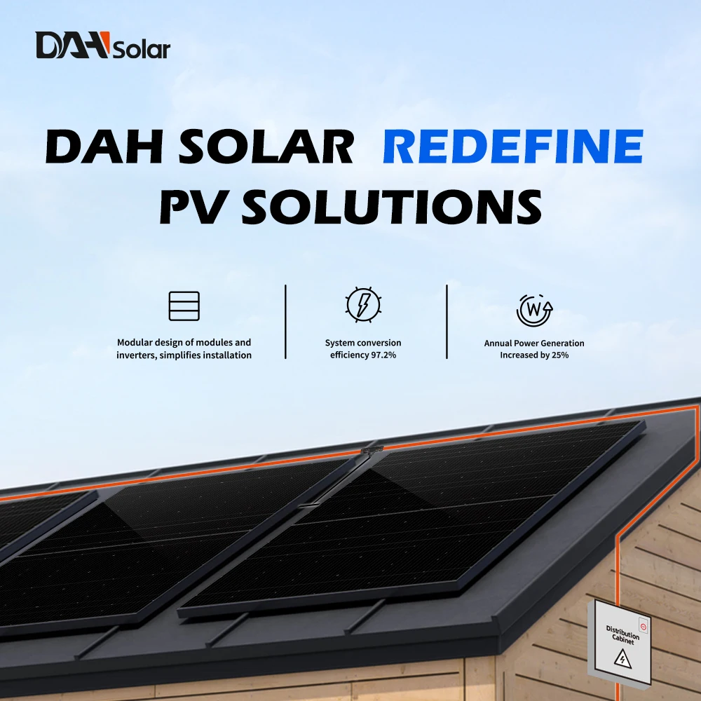 DAH Solar 800W SolarUnit Modular and Can Be Expanded Solar System with Solar Panel and Micro Inverter