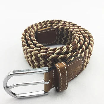 The factory specializes in producing head and tail leather woven belts wholesale fashion and leisure elastic waistbands