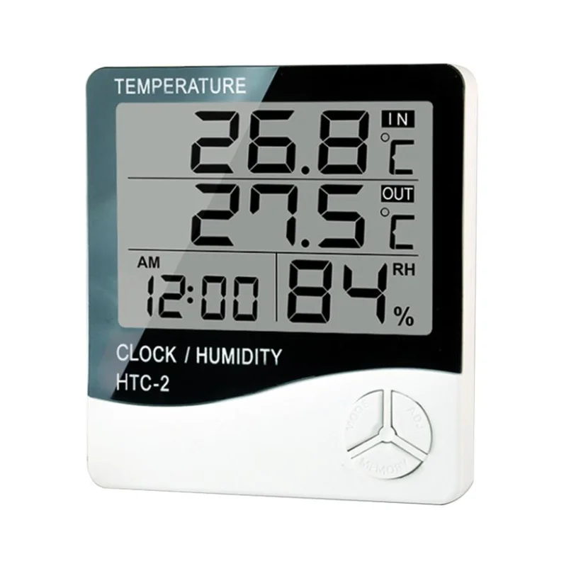 Digital Lcd Window Thermometer Hygrometer Indoor/outdoor  Weather Humidity Meter 