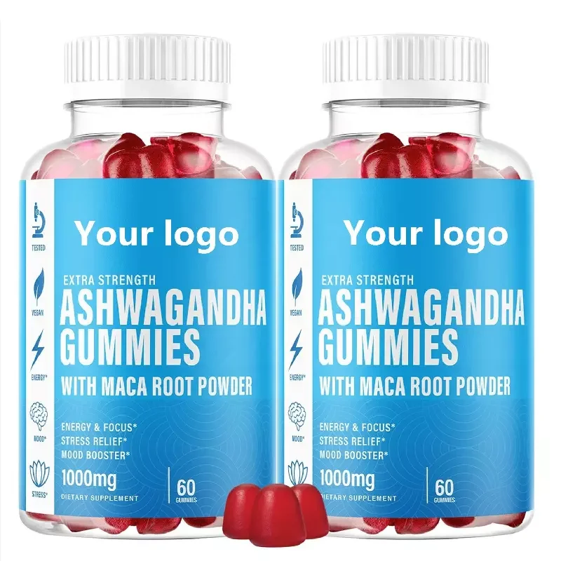 Halal Sugar Free Gummies Ashwagandha Fudge Immune Health Endurance Strength Relieve Stress 100% Vegan Ashwagandha Gummies