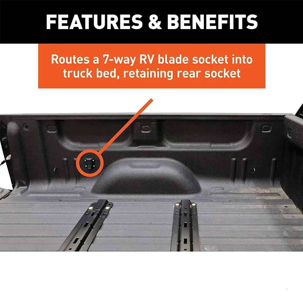product curt 56070 7 foot vehicle side truck bed 7 pin trailer wiring harness extension for select ram vehicles latest-2