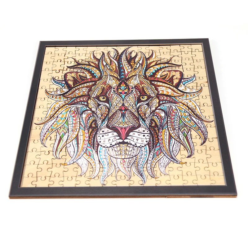 Lion head intellectual education puzzle Amazon hot selling animals can be customized