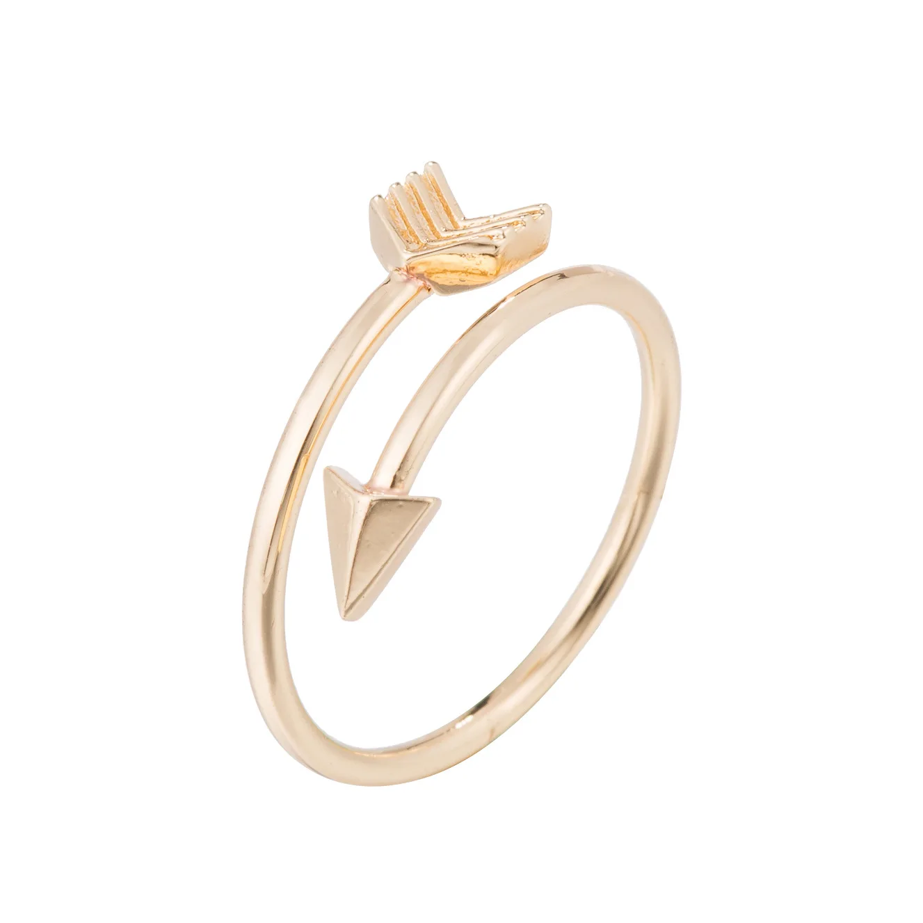 New Open Ring Cupid Arrow Female Japanese and Korean Lovers Simple Pair Ring Stainless Steel Valentine's Day Gift