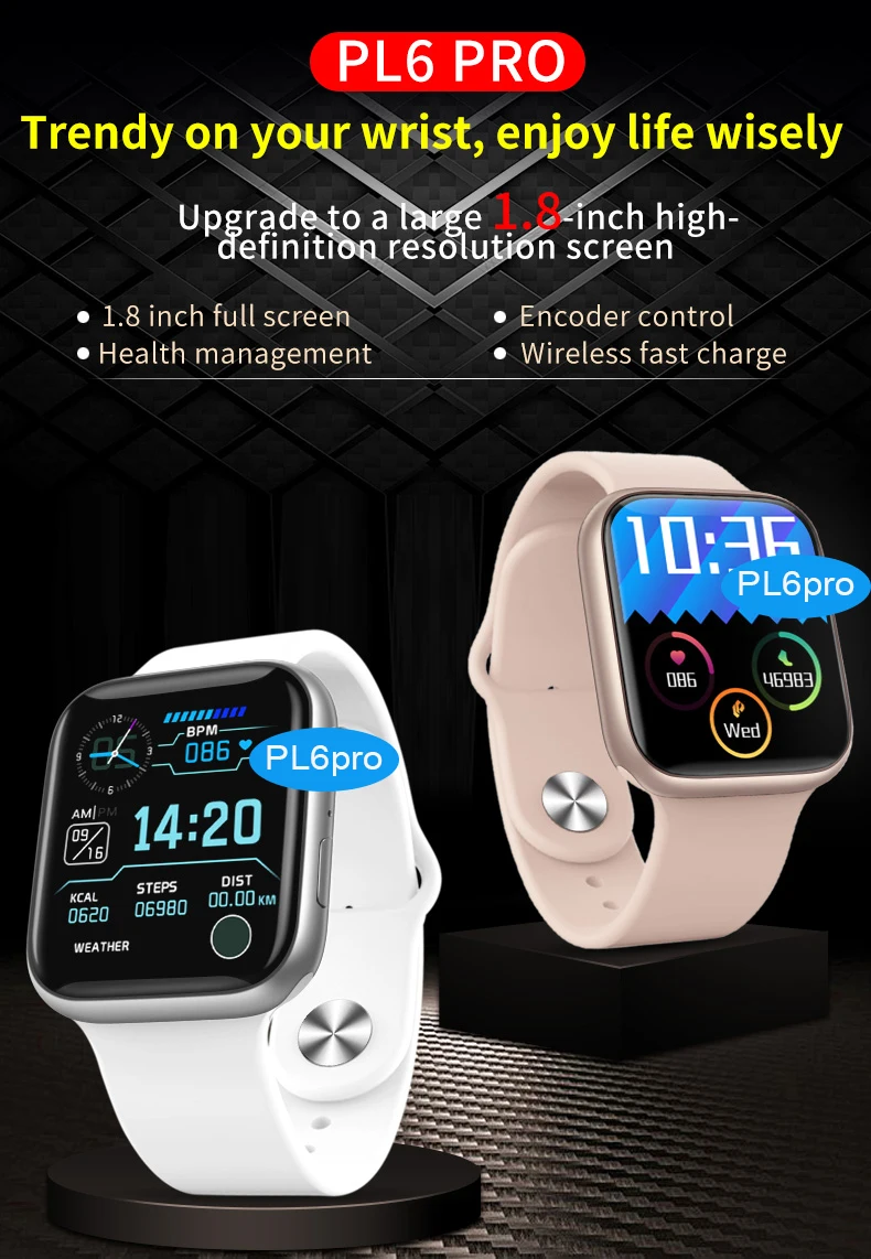 Factory Wholesale Hot Mobile Pl6 Pro Smartwatch For Men Women - Buy Pl6 Pro,Pl6  Pro Smartwatch,Smartwatch Pl6 Pro Product on Alibaba.com