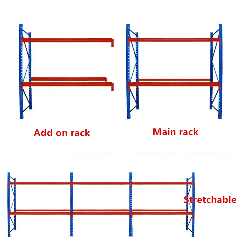 Factory Warehouse Upright Frame Selective Pallet Racking Heavy Duty