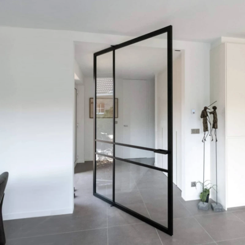 Photo inspiration: Indian Homes With Pivot Window Designs For Energy Efficiency Reference: Modern Aluminum Pivot Entry Door With Low E Glass Energy