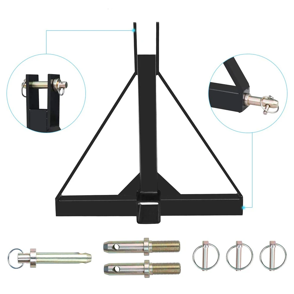 Gancio di traino regolabile adatto a ricevitori da 6,3 cm, caduta da 15,2 cm, attacco a sfera da 5,1 cm e 2-5/16 con GTW da 12,7 kg per camion