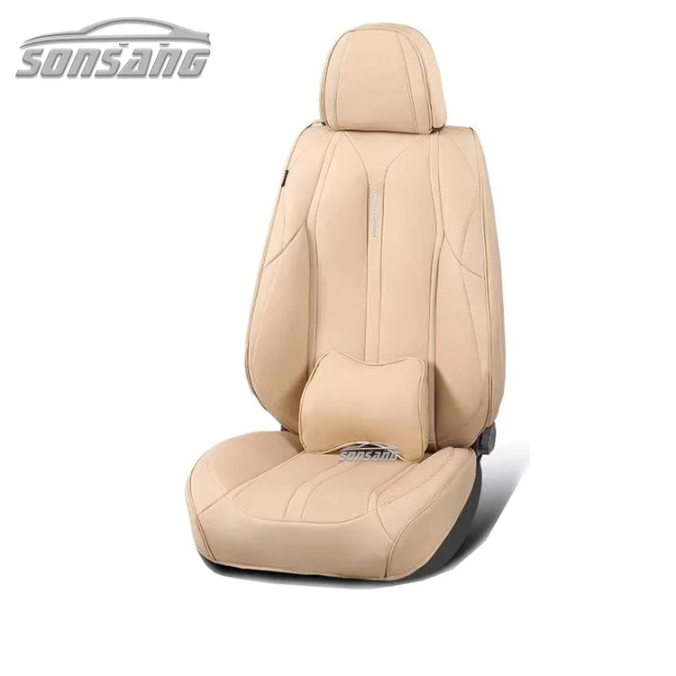 Universal Full Set Leather Car Seat Cover Automotive Vehicle Cushion