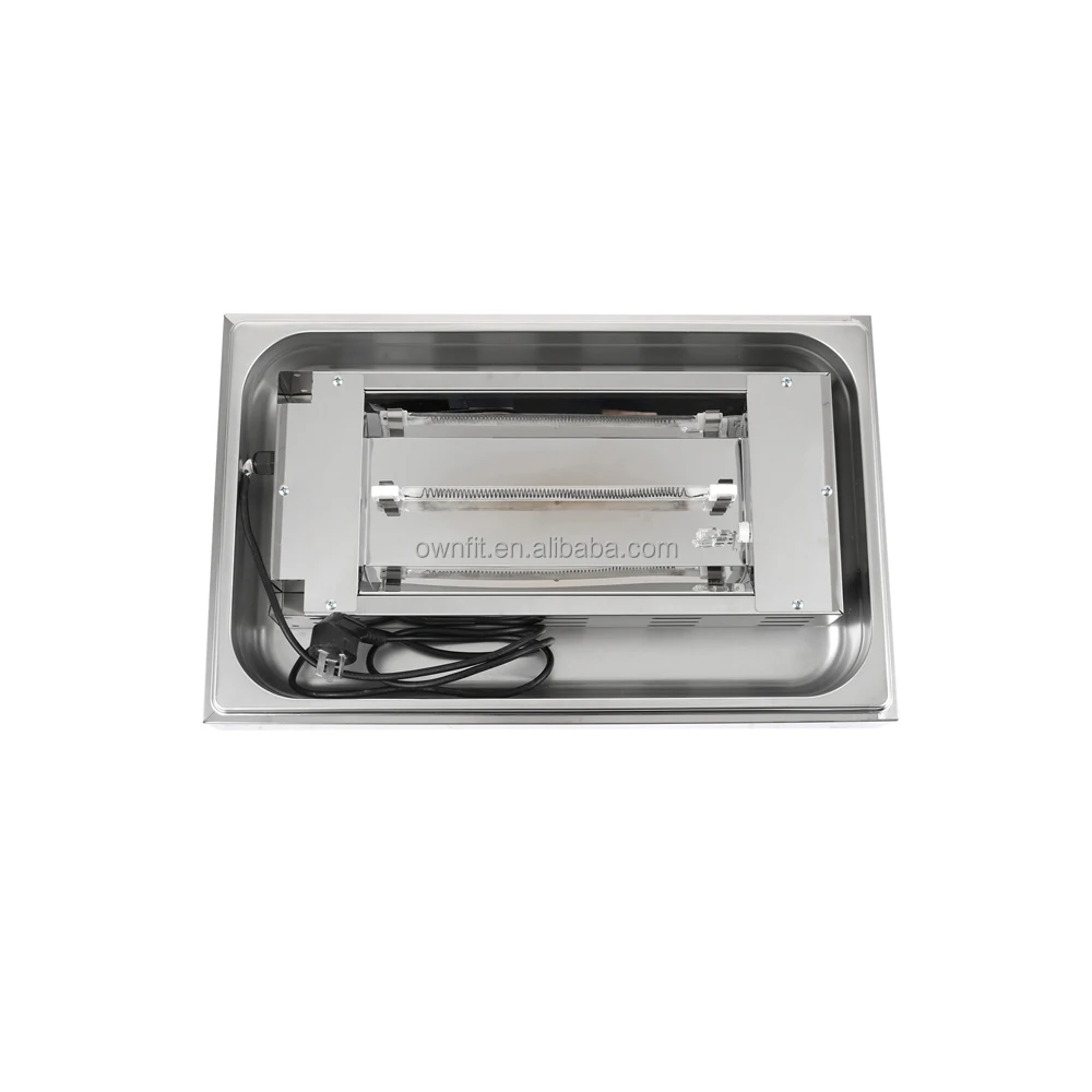 Commercial Countertop Stainless Steel Electric Chips Warmer French Fries Display Warmer