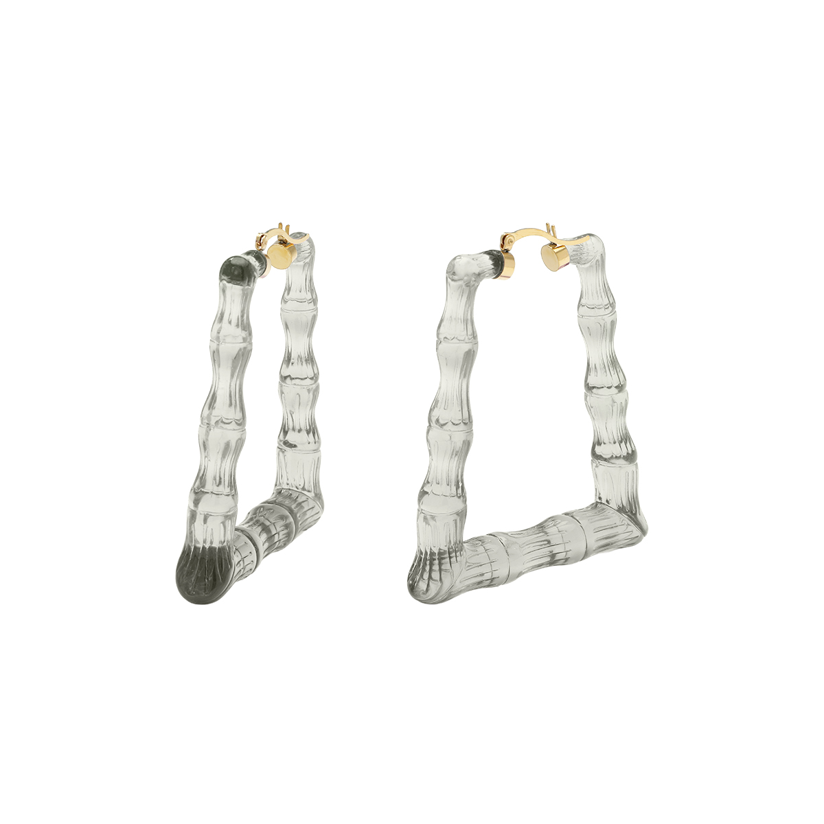 Jy New Bamboo Resin Trapezoid Earring The Party Girl Has Big Ears Resin