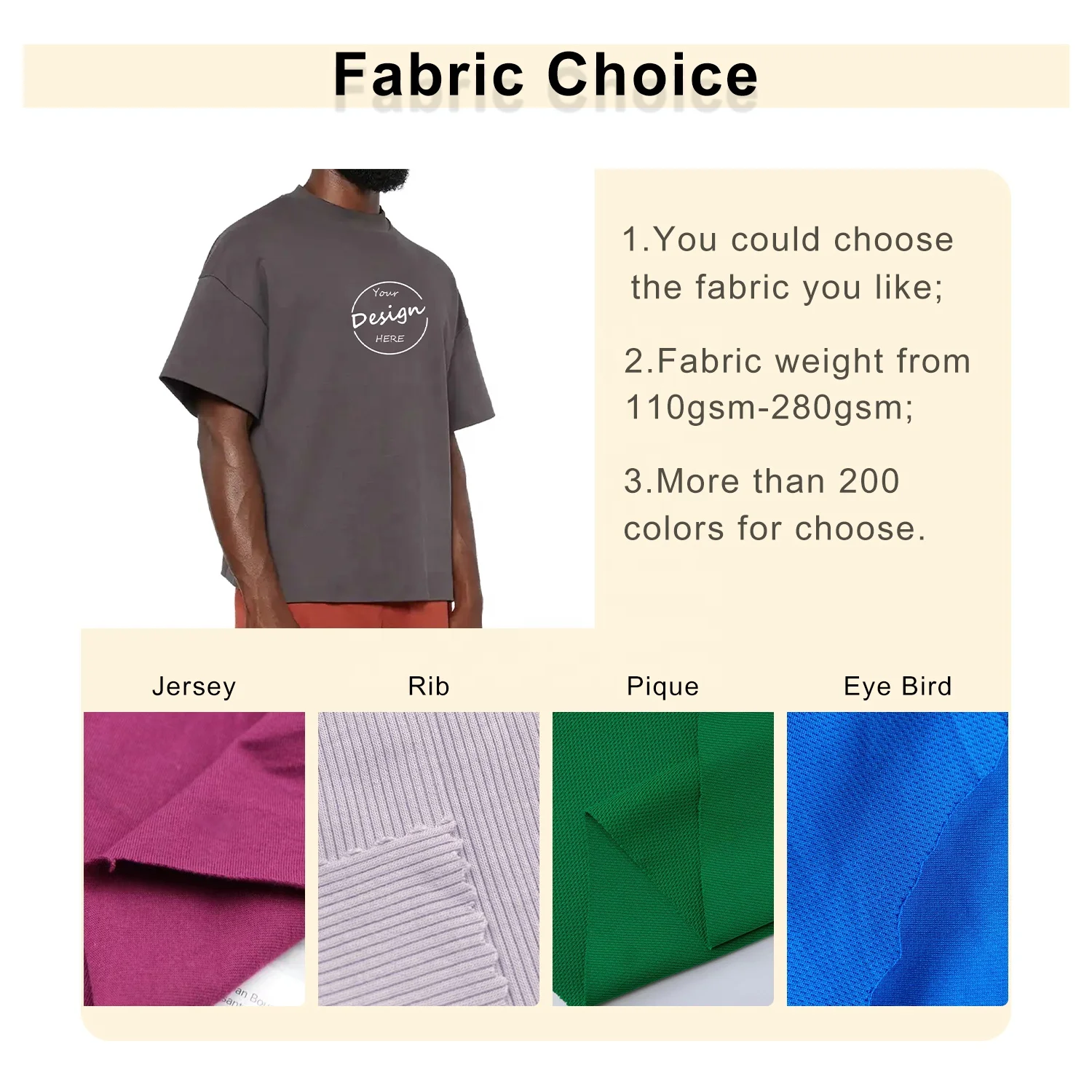 Puff Printing Cotton Boxy Oversized Tshirt Graphic Vintage Drop Shoulder Blank Heavy Weight Customized T Shirt for Men