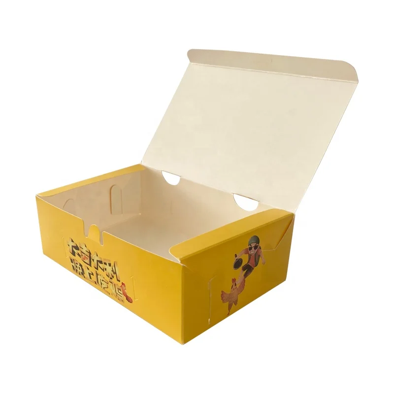 Grease Leak Resistant Paper Take Out Food Containers Take Out Boxes