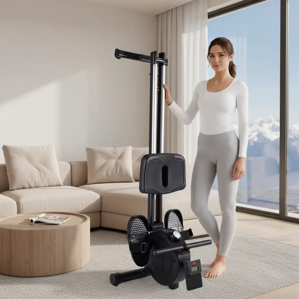 Adjustable Silent Magnetic Rower Rowing Machine CrossFit Home Equipment for product detail 2