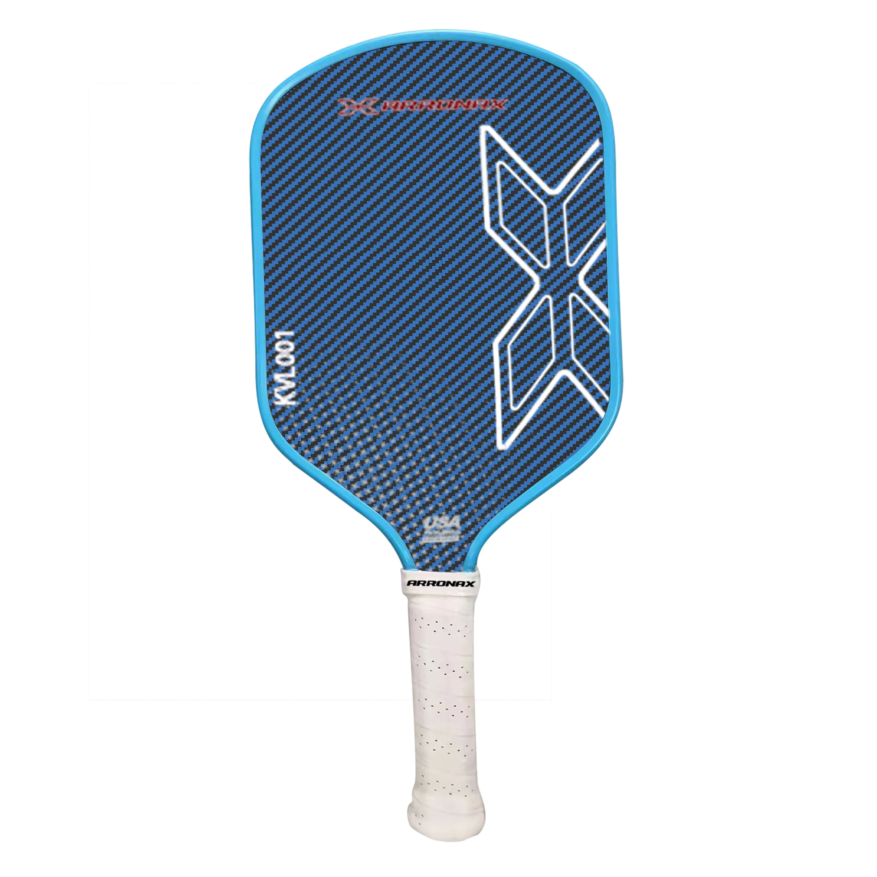 ARRONAX Pickle Ball Factory 2024 New Blue Carbon Fiber Thermoformed Pickleball Paddle Custom