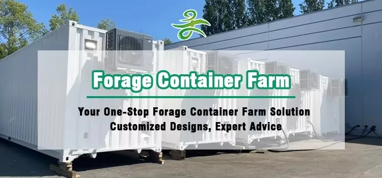 Foraging Container 40ft Portable Forage Container - Off-Grid Solar-Powered Hydroponic ...