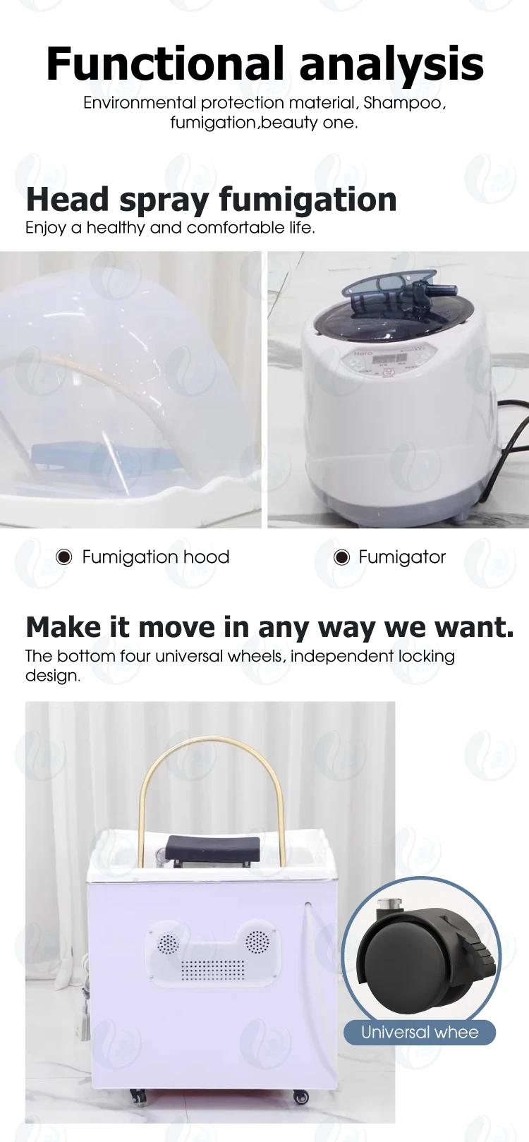 Portable Constant Temperature Water Storage Tank Mobiled Shampoo Bowl