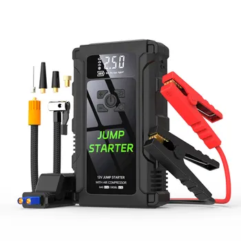 12V Car Jump Starter Portable Auto Power Buster Battery With Power Bank LED Flash Emergency Booster For Vehicle SOS