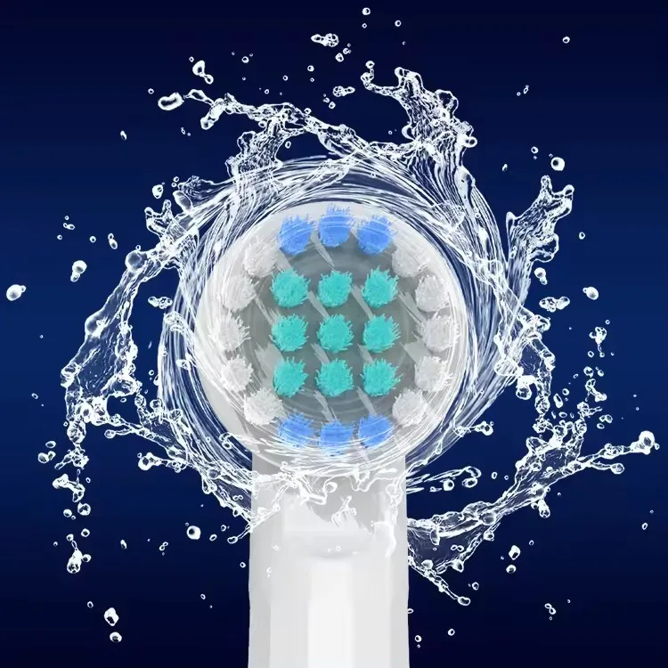 Factory Customize Bristle Color Package Oral Brush B Rounded Replacement Toothbrush Head Recyclable Electric Toothbrush Heads