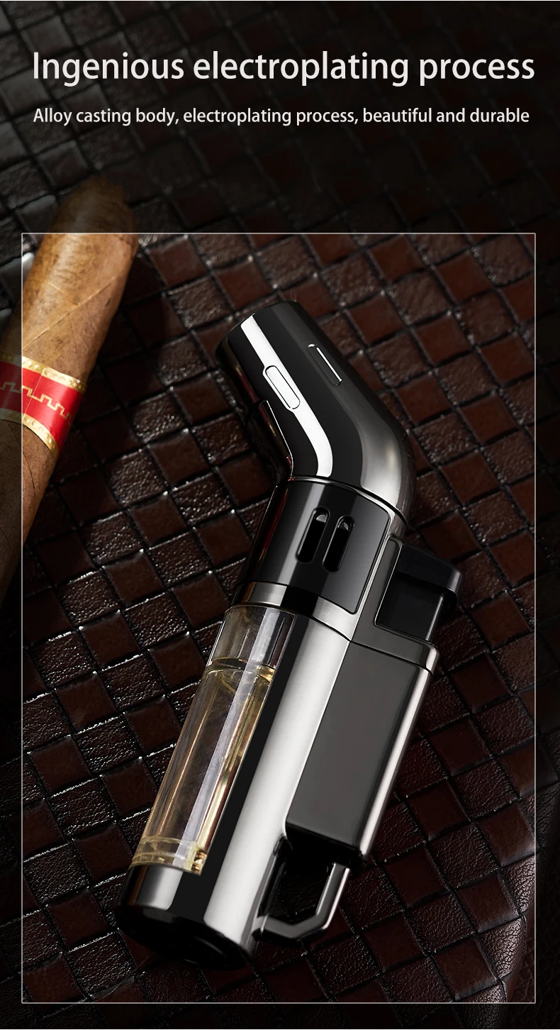 db 603 torch lighter powerful creative customized logos windproof cigarette cigar lighter cutter gift box long service life-2