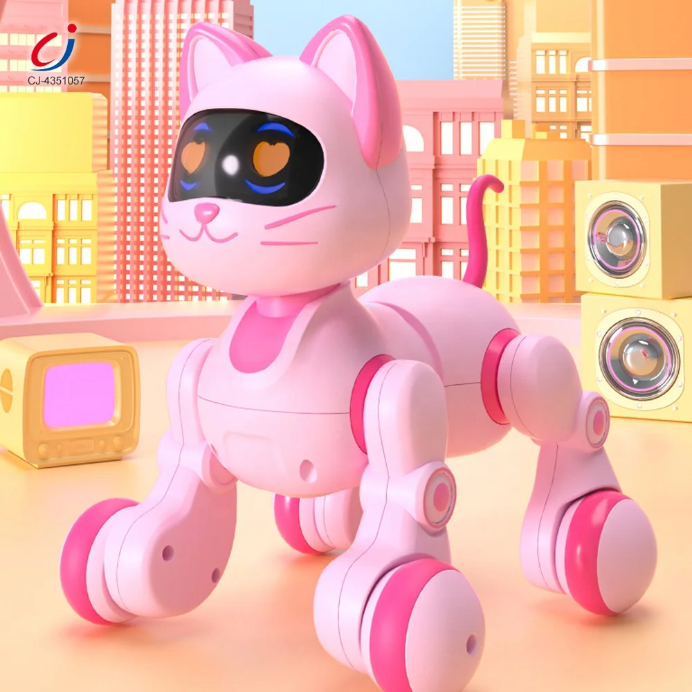Chengji Smart Remote Control Robot Dog Cat Programmable Head Touch Sensing Walking Dancing Music Lighting Kids Rc Toy Robots Pet