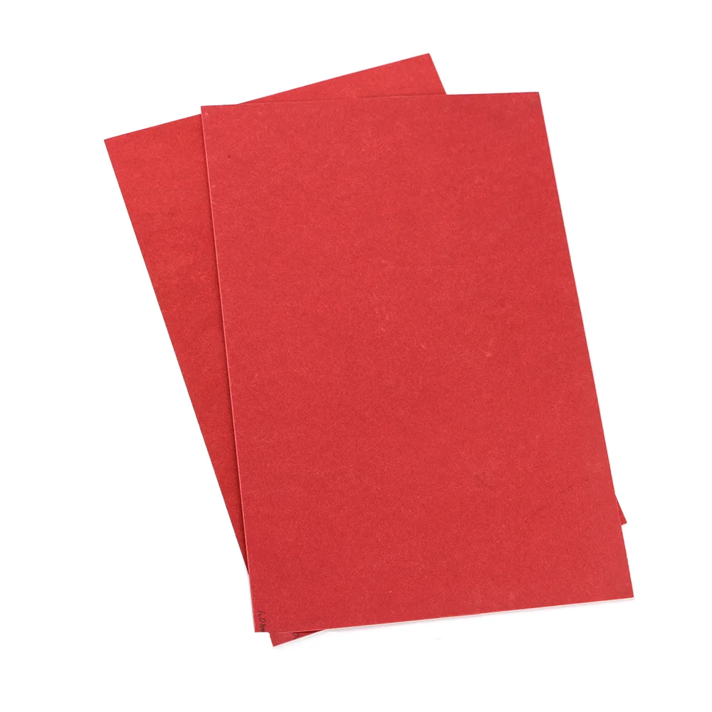 Red vulcanized fibre sheet