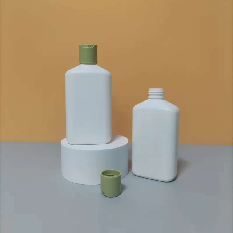 Hdpe Flat Square Rectangle Shape Matte 200Ml Conditioner Lotion Hair Oil Body Wash Shampoo Cosmetic Bottle