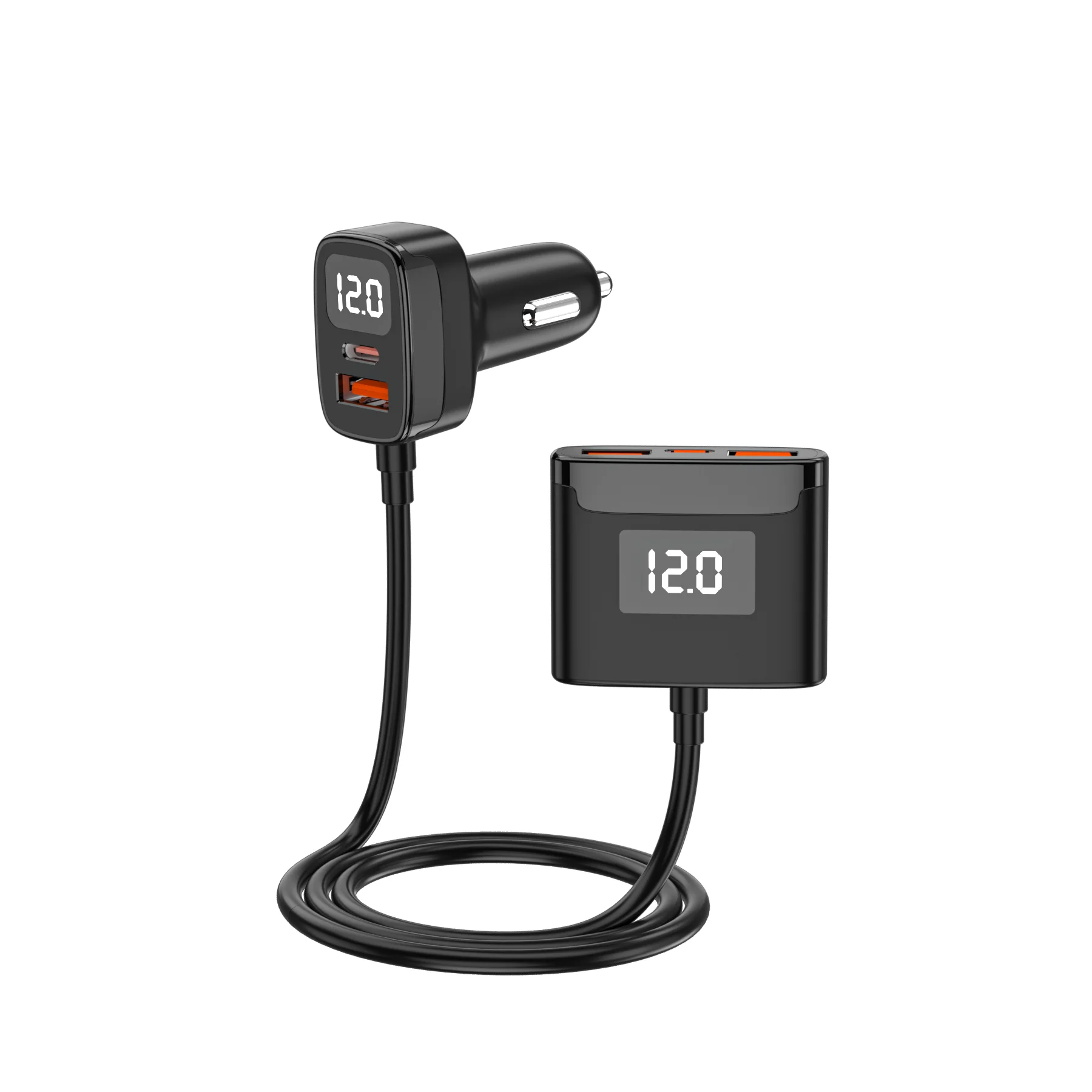 5 Multi Ports Fast Car Charger 78w Usb C Car Charger Pd Qc 3.0 Type C