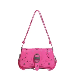 Factory Custom Unique Design Ladies Handbags Fashion Crossbody Bag Luxury Rivet Shoulder Bags for Women