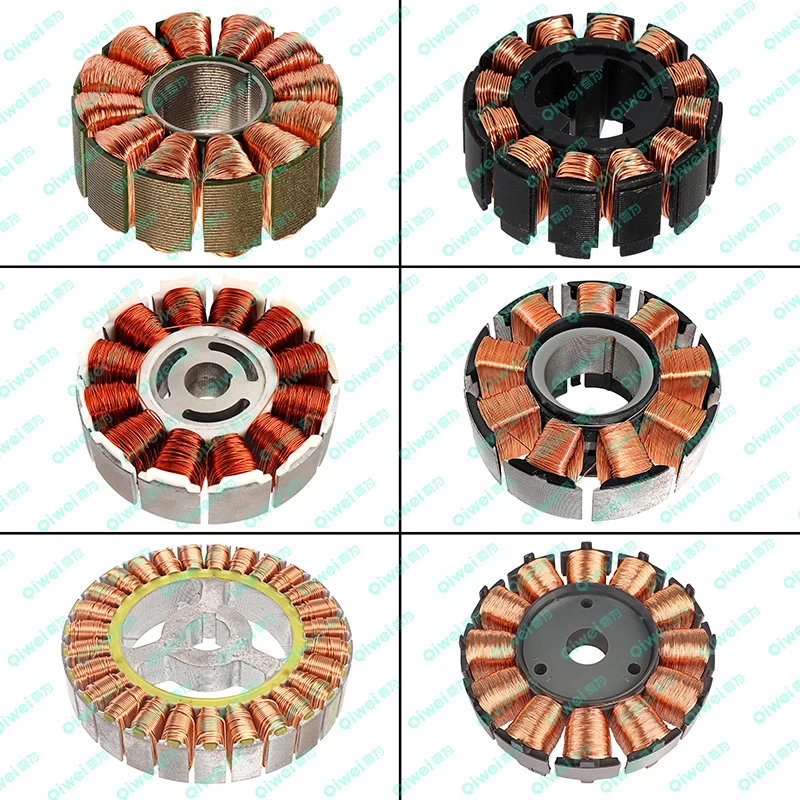 QIWEI Automatic CNC Two-Station Stator Coil Winder for Micro Motor Cooling Fan Home Appliance Manufacturing