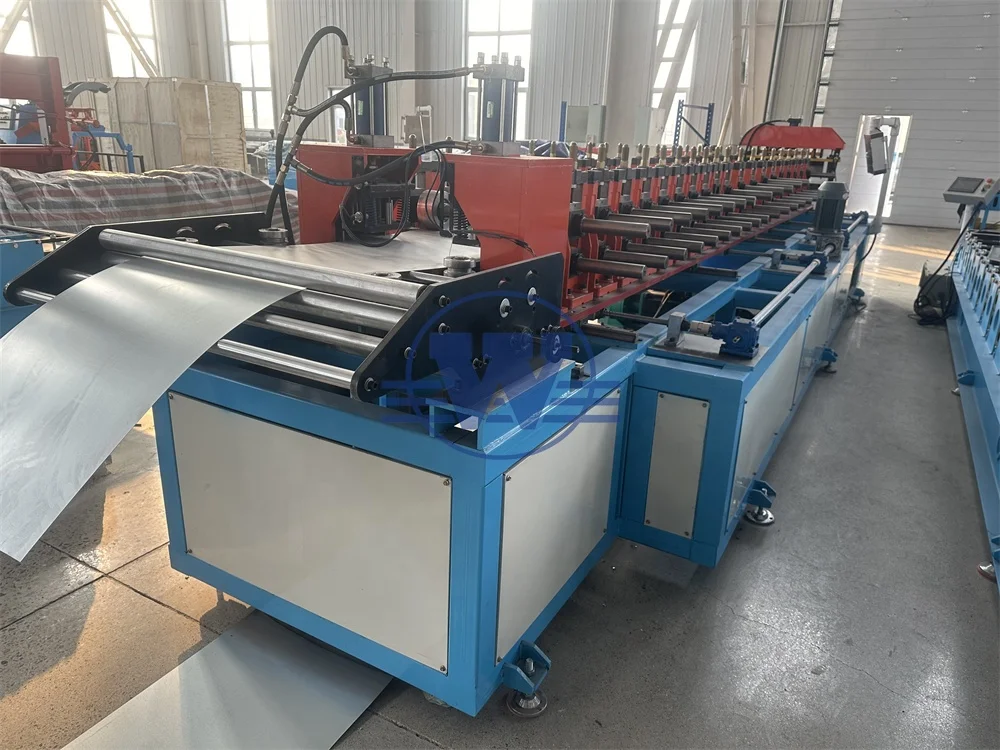 Supermarket Shelve Production Line Roll Forming Machine Automatic the Width Shelf Storage Making Machine