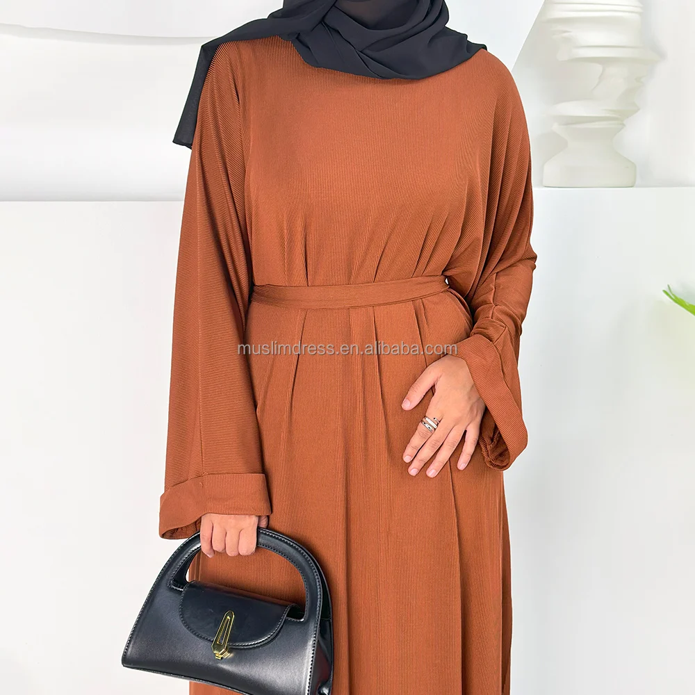 Habib Nouvel automne Tricot Femmes Abaya Usine Vente Directe