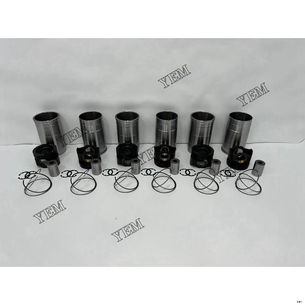 C18 Engine Cylinder Liner Kit With Pistons Rings Liner for Caterpillar