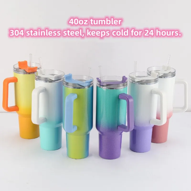 CATOR 12er-Set Stanley Cup Zubehör – Wiederverwendbare Trinkhalme Für 40oz Stanley Tumbler Inkl. Bürsten