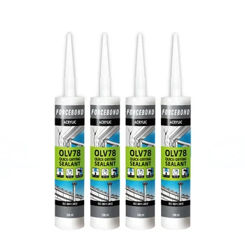 Recommend green and environmentally friendly gap filler white paintable acrylic sealant with high adhesion