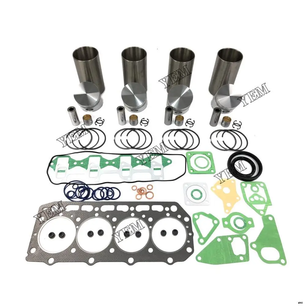 Repair Overhaul Kit With Head Gasket Set Piston Rings Liner Kit For Yanmar 4D84-1