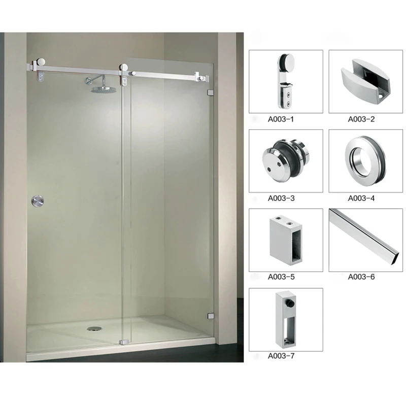 Stainless Steel Glass Sliding Door Rollers Pulley Gate Accessories For